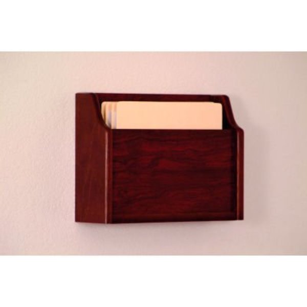 Wooden Mallet Extra Deep Single Pocket Chart Holder - Mahogany CHD15-1MH